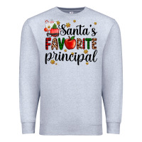Heather Grey santa's favorite principal Premium Sweatshirt - AdoDesignShop