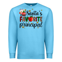 Ocean Blue santa's favorite principal Premium Sweatshirt - AdoDesignShop