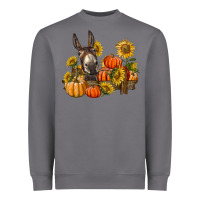 Storm donkey sunflower and pumpkin farm Heavyweight Sweatshirt - BarkalooDesign
