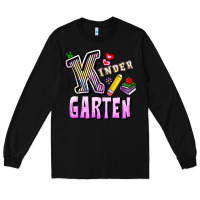Black kindergarten Long Sleeve Tee - RanaPortraitStore