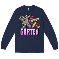 Navy kindergarten Long Sleeve Tee - RanaPortraitStore