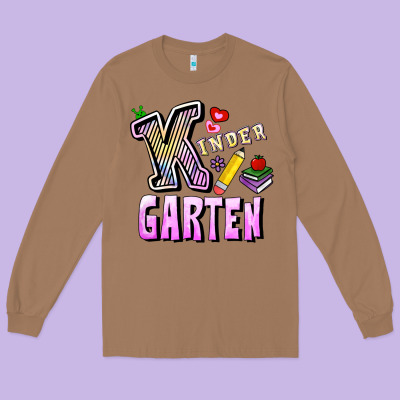 Kindergarten Long Sleeve Tee Designed By Ranaportraitstore