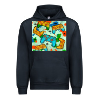 Navy gaming controller Urban Hoodie - JahusDesignShop