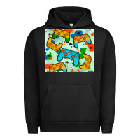 Pigment Black gaming controller Urban Hoodie - JahusDesignShop