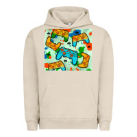 Pigment French Oak gaming controller Urban Hoodie - JahusDesignShop
