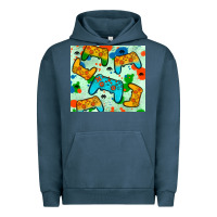 Pigment Midnight Navy gaming controller Urban Hoodie - JahusDesignShop