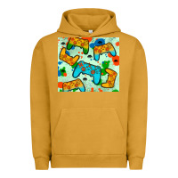 Pigment Peanut Butter gaming controller Urban Hoodie - JahusDesignShop