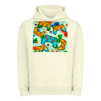 Pigment Pistachio gaming controller Urban Hoodie - JahusDesignShop