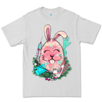 Dove Grey Easter egg Nurse Easter Day Premium Tee - HowdyJamesFarm