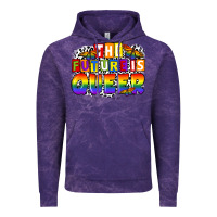 Cloud Purple the future is queer Vintage Hoodie - FaDigitalArtStudio