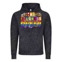 Vintage Black the future is queer Vintage Hoodie - FaDigitalArtStudio