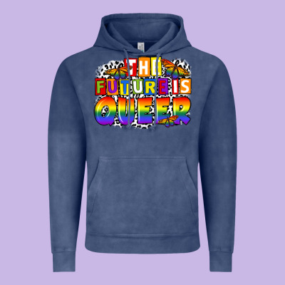 The Future Is Queer Vintage Hoodie Designed By Fadigitalartstudio