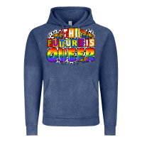 Vintage Denim the future is queer Vintage Hoodie - FaDigitalArtStudio