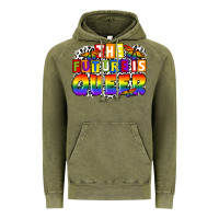 Vintage Olive the future is queer Vintage Hoodie - FaDigitalArtStudio