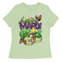 Matcha happy mardi gras yall Ladies Tee - CowGirlArtShop