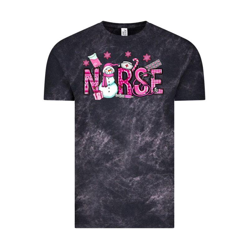 Nurse Pink Christmas Vintage Tee by OliviaCreatesArt | Teevron