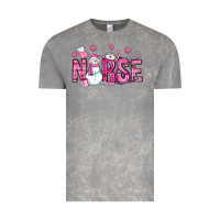 Cloud Rock nurse pink christmas Vintage Tee - OliviaCreatesArt