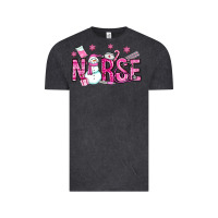 Vintage Black nurse pink christmas Vintage Tee - OliviaCreatesArt