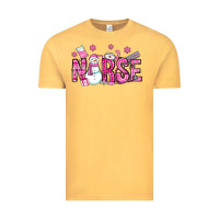 Vintage Mustard nurse pink christmas Vintage Tee - OliviaCreatesArt