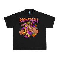 Black Basketball life afro girl sneakers Urban Heavy Tee - RanaPortraitStore