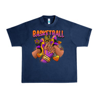 Navy Basketball life afro girl sneakers Urban Heavy Tee - RanaPortraitStore