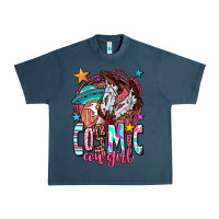 Midnight Navy cosmic cowgirl Urban Heavy Tee - OliviaCreatesArt