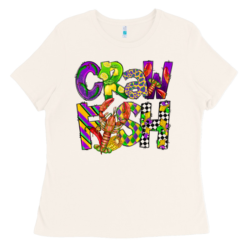 Crawfish Mardi Gras Ladies Tee by CowGirlArtShop | Teevron