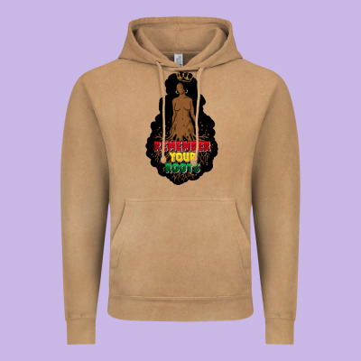 Remember Your Roots Vintage Hoodie Designed By Fadigitalartstudio