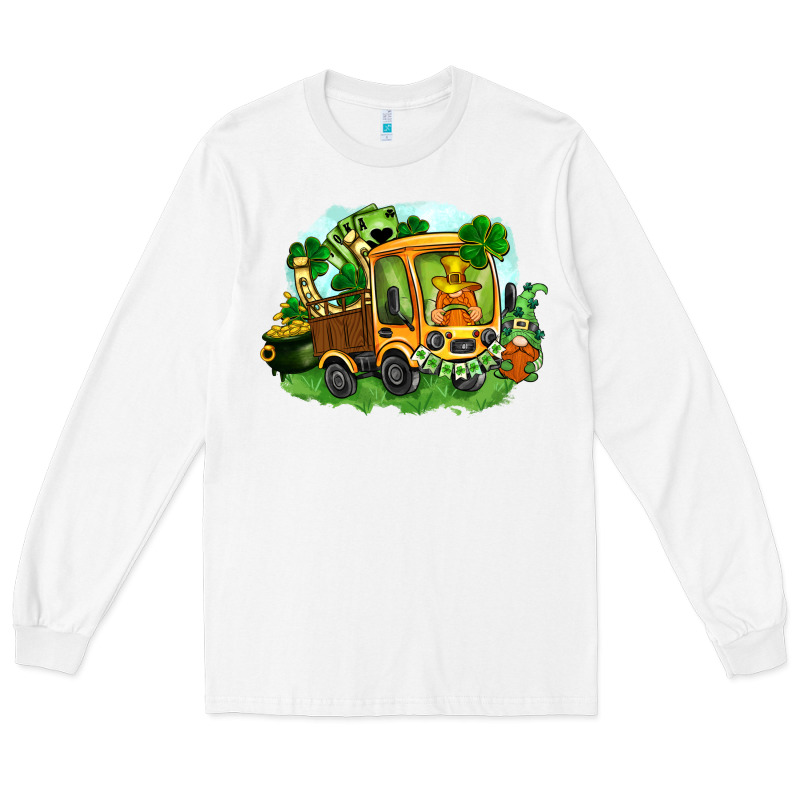 Truck Saint Patricks Day Long Sleeve Tee by FaDigitalArtStudio | Teevron