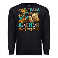 Black jesus is the anchor of my soul Premium Sweatshirt - AdoDesignShop