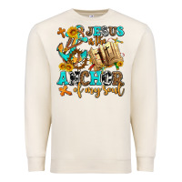 Sandshell jesus is the anchor of my soul Premium Sweatshirt - AdoDesignShop