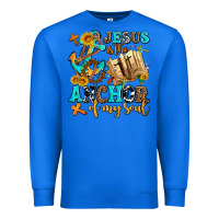 True Royal jesus is the anchor of my soul Premium Sweatshirt - AdoDesignShop