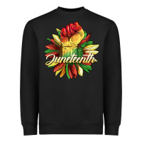 Black juneteenth fist sunflower Heavyweight Sweatshirt - BarkalooDesign