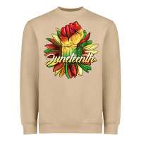 Mushroom juneteenth fist sunflower Heavyweight Sweatshirt - BarkalooDesign