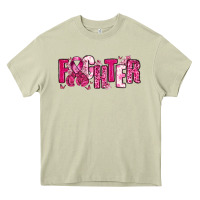 Mossy Fighter Breast Cancer Heavy Core Tee - NancyCooperArtShop