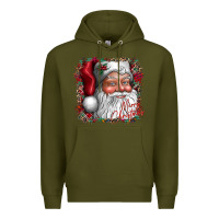 Army Green merry Christmas santa Premium Hoodie - CowhideDigitalArt