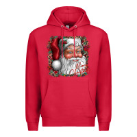 Cardinal merry Christmas santa Premium Hoodie - CowhideDigitalArt