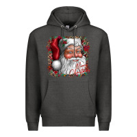 Charcoal Heather merry Christmas santa Premium Hoodie - CowhideDigitalArt