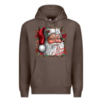 Coffee merry Christmas santa Premium Hoodie - CowhideDigitalArt