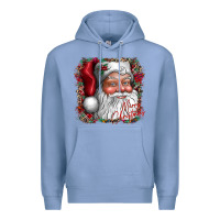 Colony Blue merry Christmas santa Premium Hoodie - CowhideDigitalArt