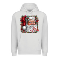 Dove Grey merry Christmas santa Premium Hoodie - CowhideDigitalArt