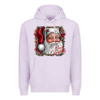 Lilac merry Christmas santa Premium Hoodie - CowhideDigitalArt