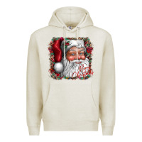 Oatmeal Heather merry Christmas santa Premium Hoodie - CowhideDigitalArt