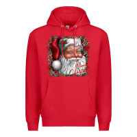 Red merry Christmas santa Premium Hoodie - CowhideDigitalArt