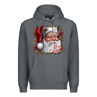Rock merry Christmas santa Premium Hoodie - CowhideDigitalArt