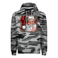 Slate Camo merry Christmas santa Premium Hoodie - CowhideDigitalArt