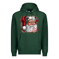 Sports Green merry Christmas santa Premium Hoodie - CowhideDigitalArt