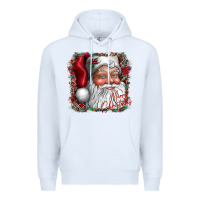 White merry Christmas santa Premium Hoodie - CowhideDigitalArt