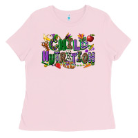 Bubblegum Pink child nutrition mardi gras cowgirl Ladies Tee - CowGirlArtShop