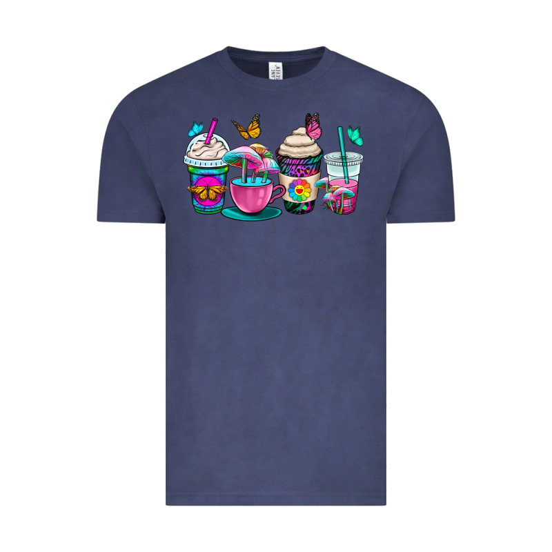 Tie Dye Coffee Cups Vintage Tee by OliviaCreatesArt | Teevron